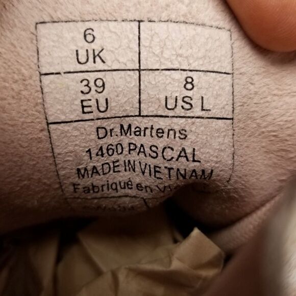 Dr. Martens 1460 Pascal Tie-Dye Suede Ankle Combat Platform Boot 8 Boho Grunge - Picture 6 of 10